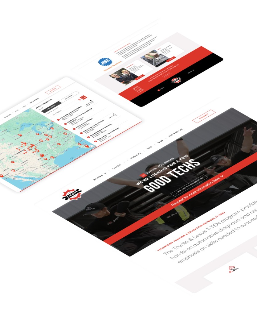 Toyota T-TEN website design